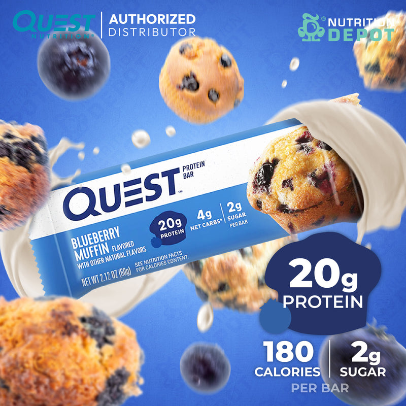 โปรตีนบาร์ Quest Protein Bar - Blueberry Muffin 1 Bars