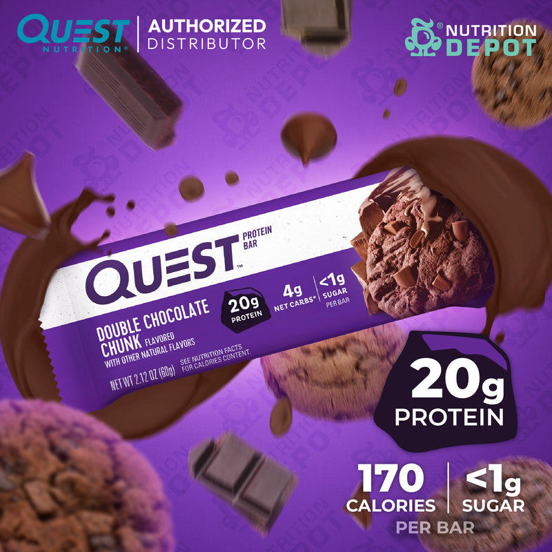 โปรตีนบาร์ Quest Protein Bar - Double Chocolate Chunk 1 Bars