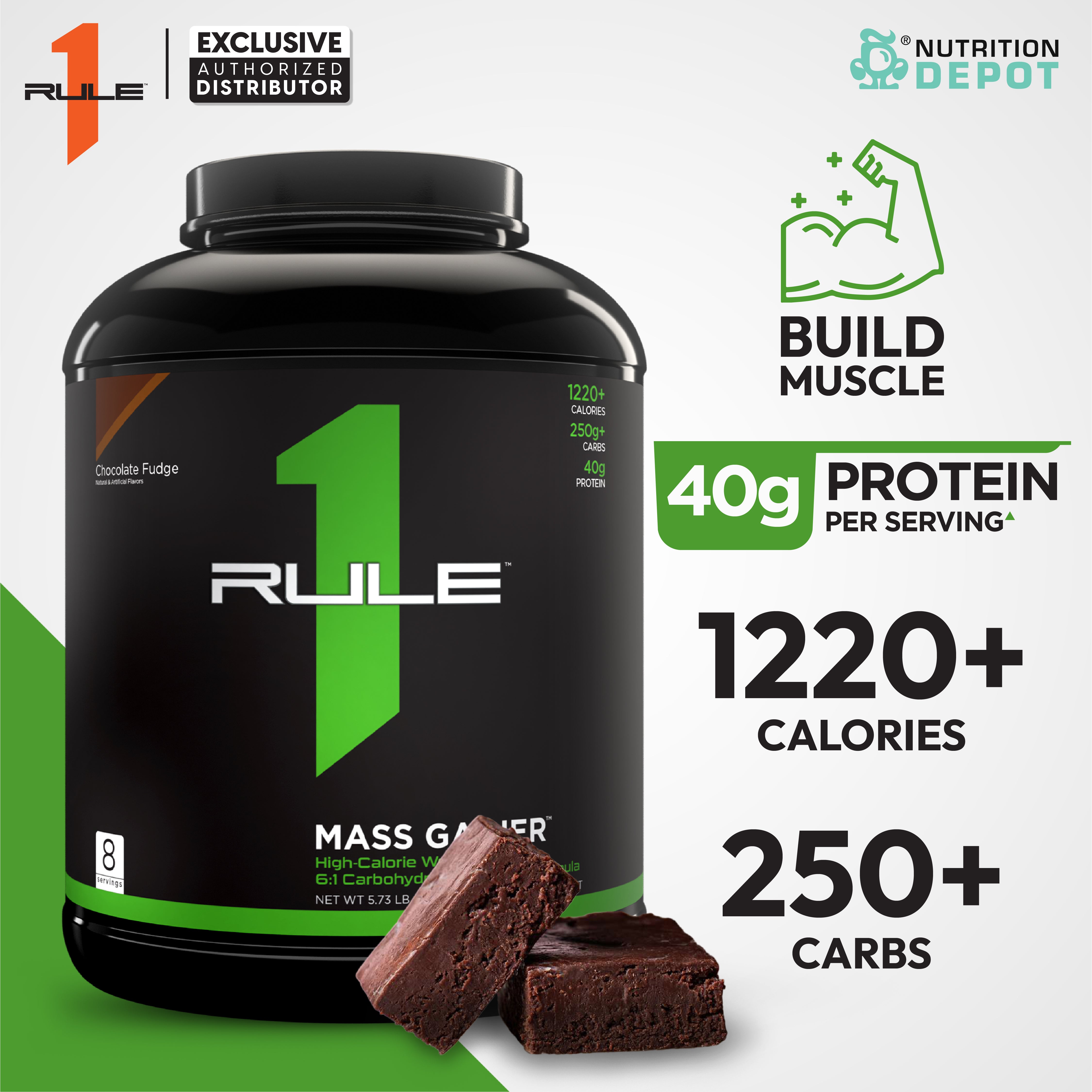 Rule1 Mass Gainer 5.73lb - Chocolate Fudge