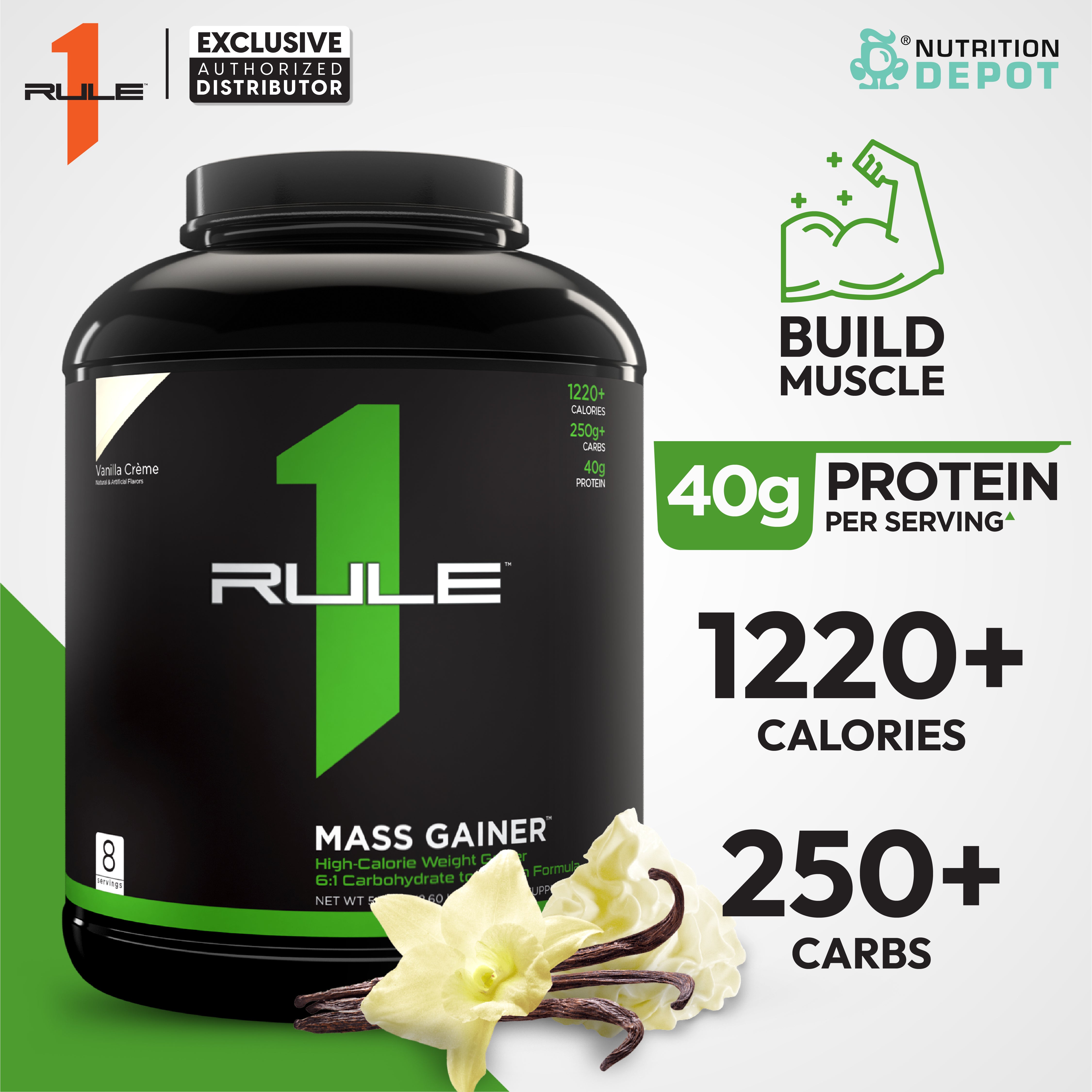 Rule1 Mass Gainer 5.73lb - Vanilla Creme