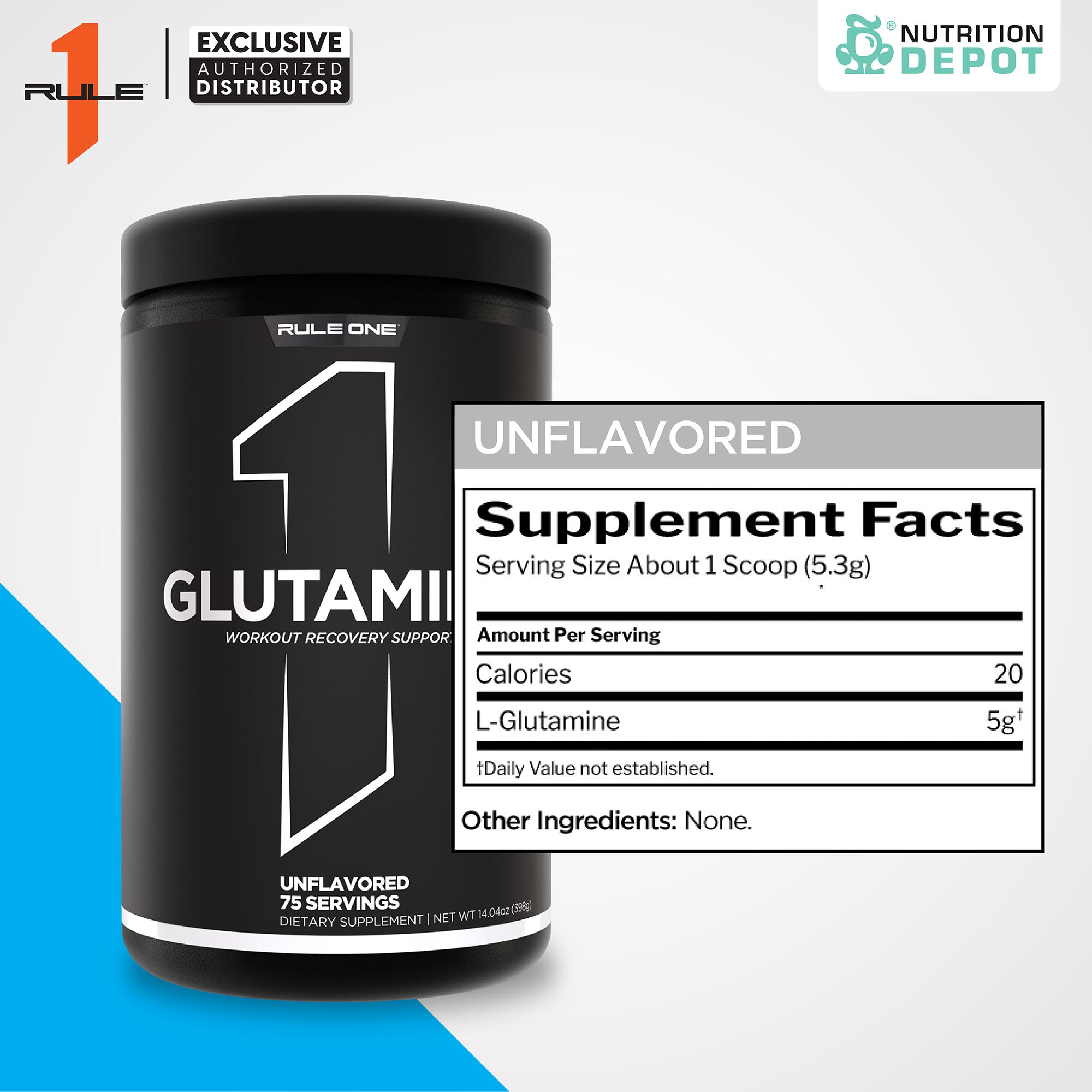 Rule1 Micronized Glutamine 398G