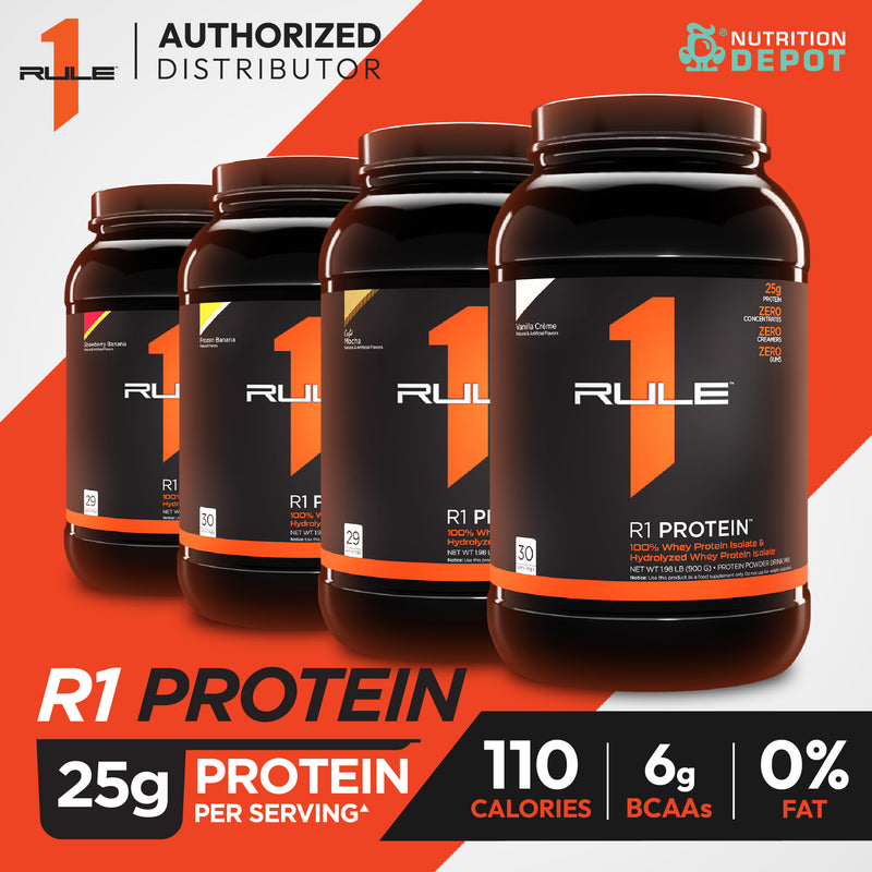 Rule1 Protein 2lb - Lightly Salted Caramel เวย์โปรตีนเสริมสร้างกล้ามเนื้อ