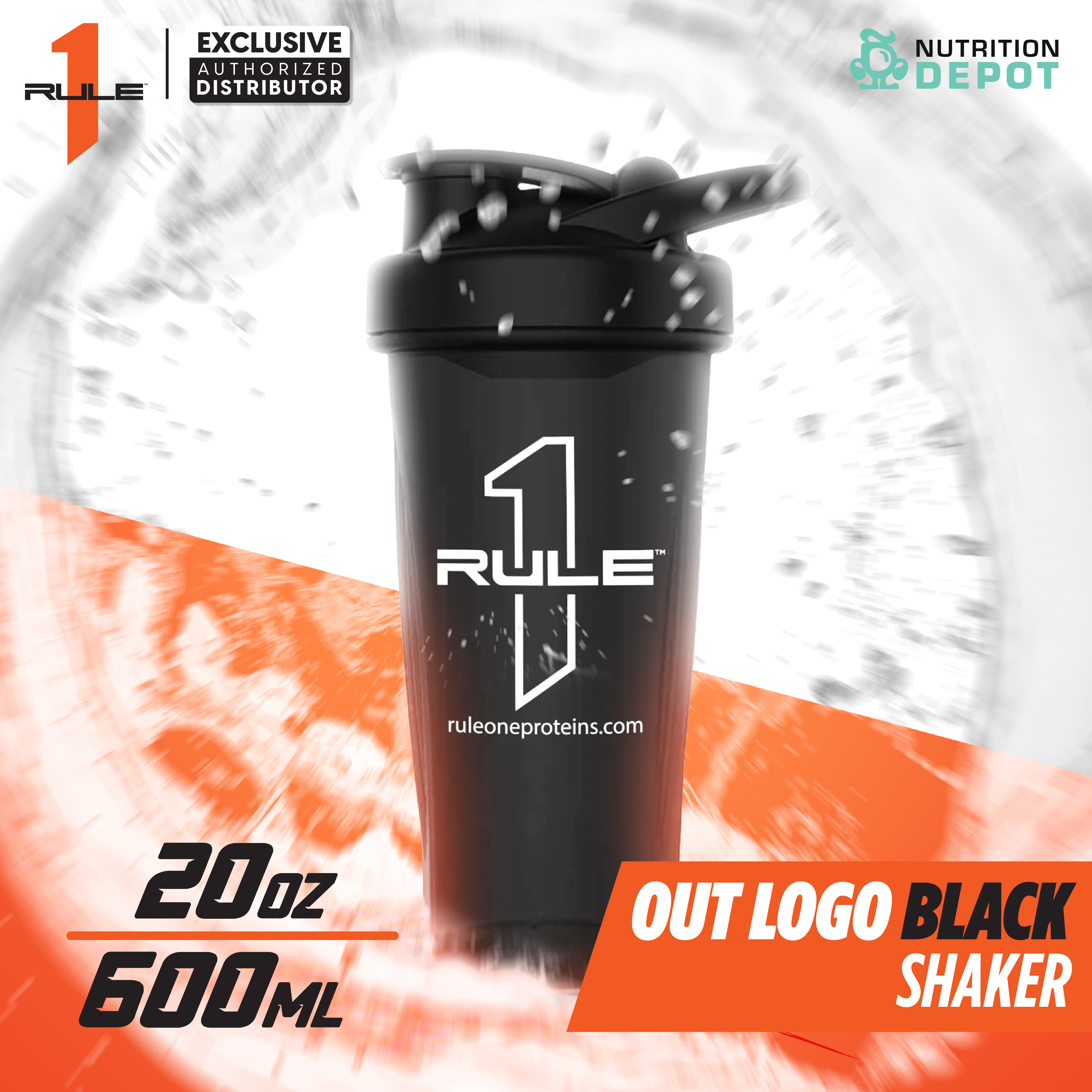 R1 Outlined Logo Shaker Black