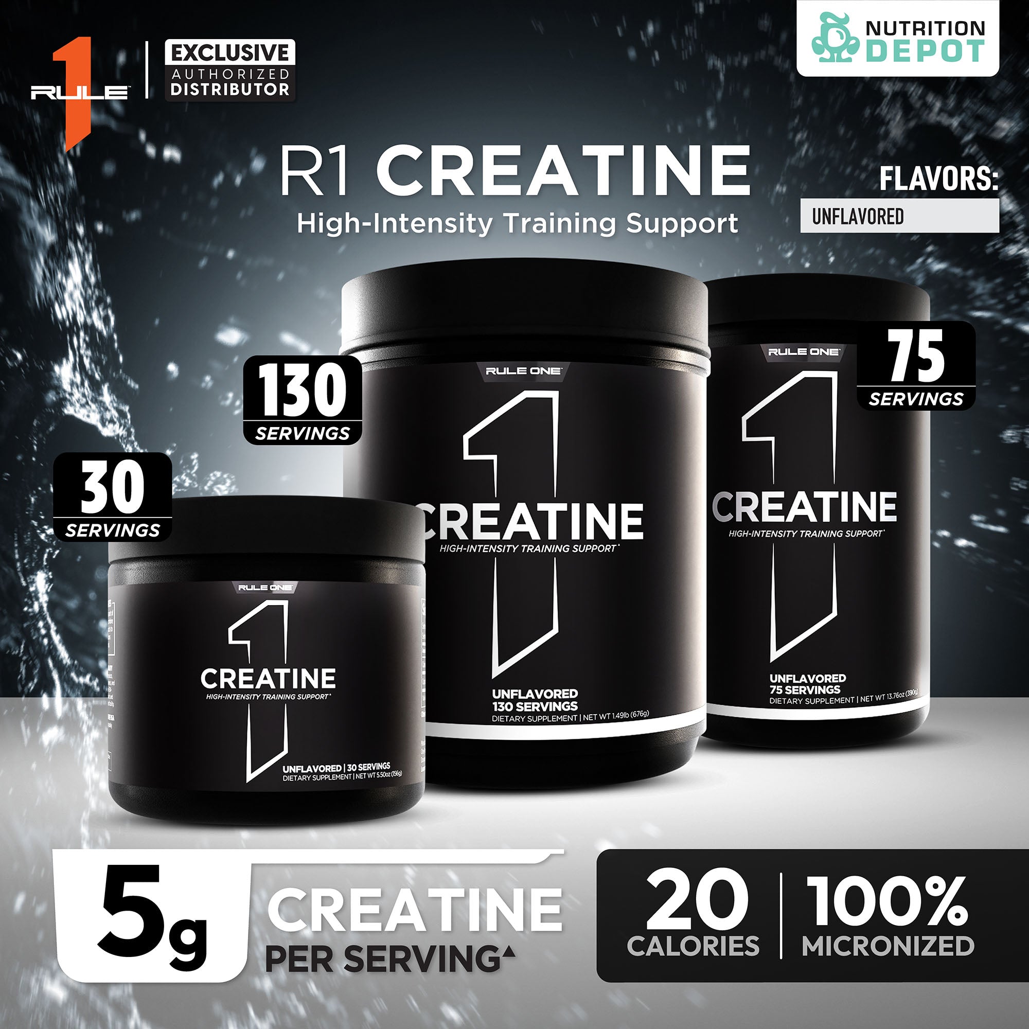 Rule1 Micronized Creatine 390G