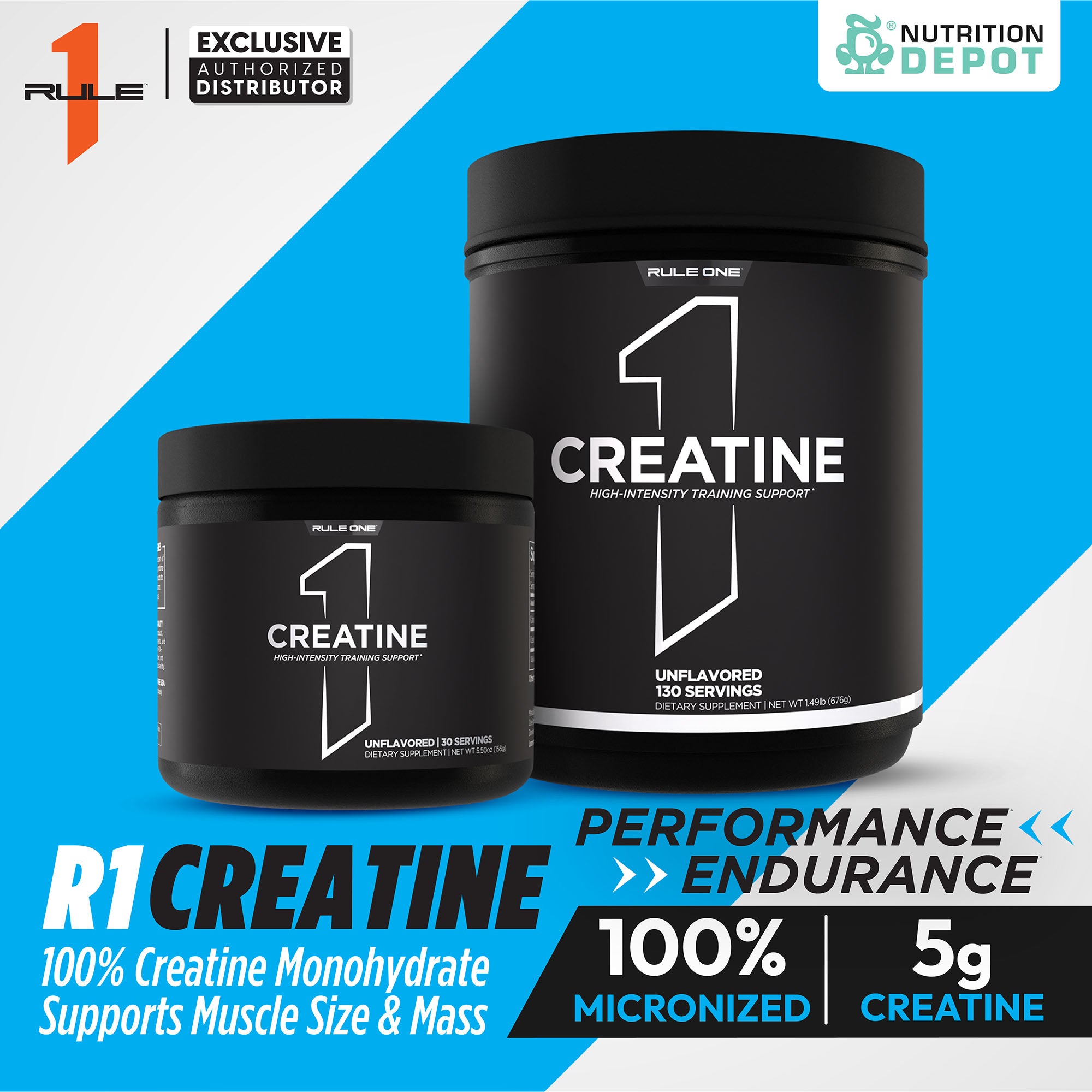 Rule1 Micronized Creatine 156G