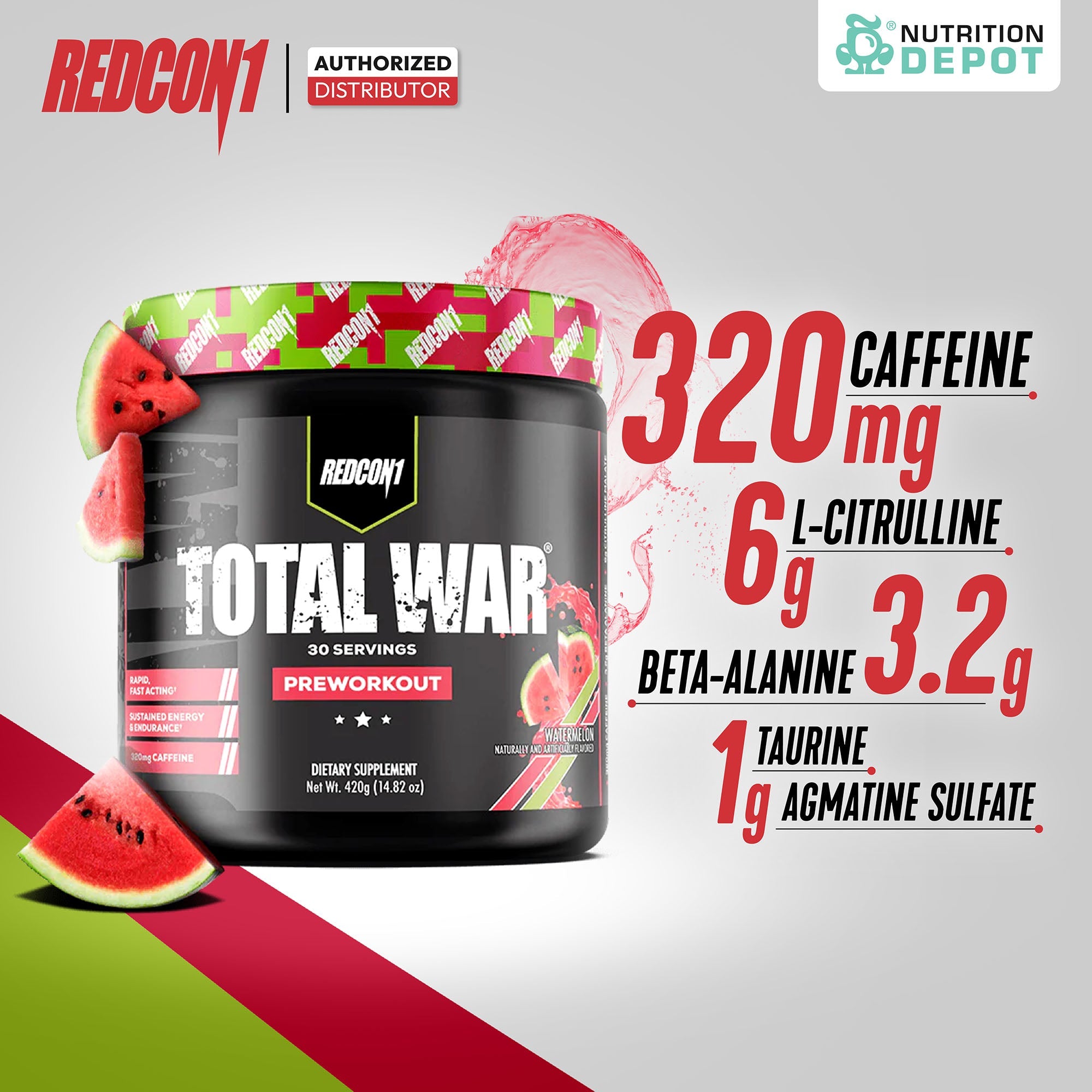 Redcon1 Total War - Watermelon 30 Servings
