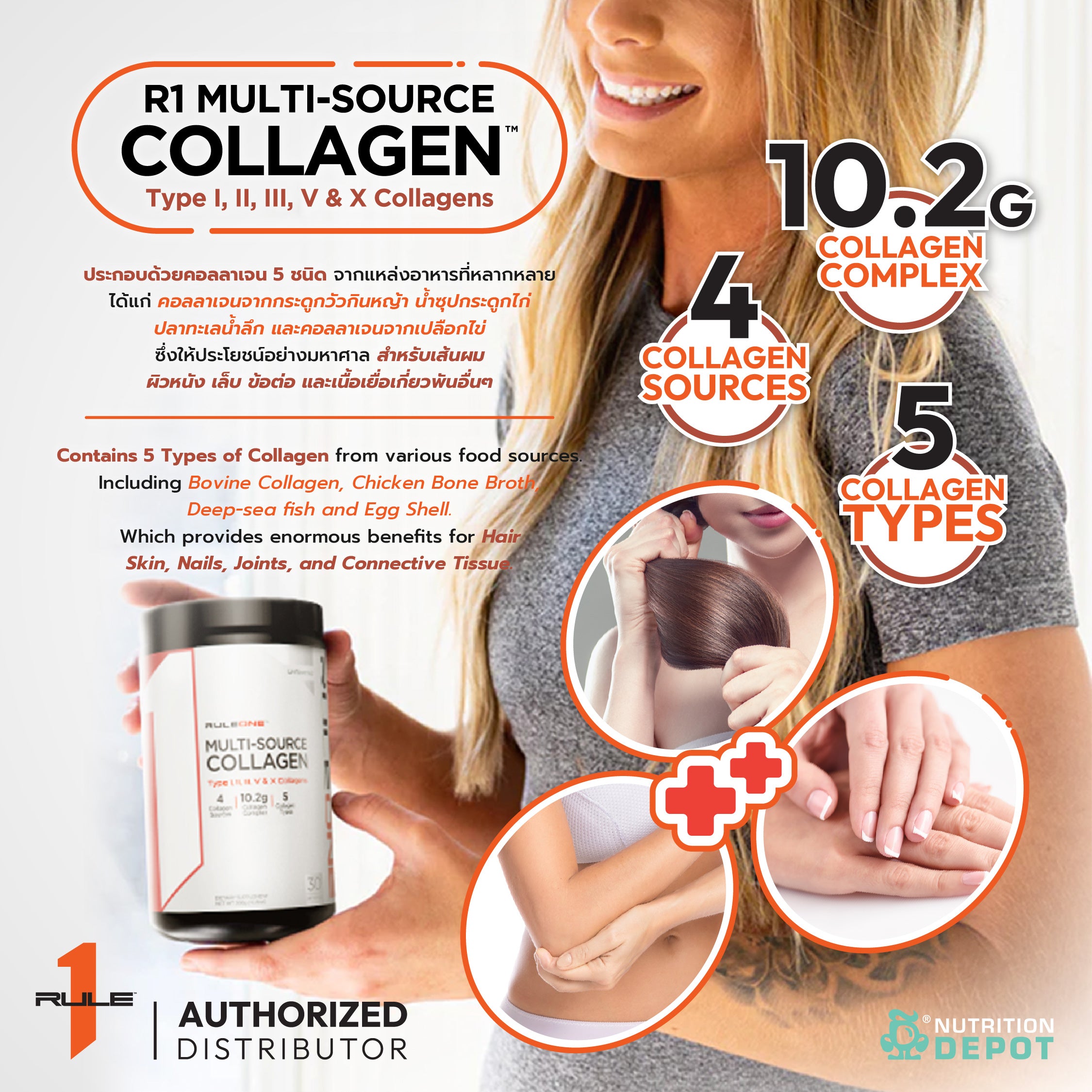 Rule1 Multi-Source Collagen 30 Servings