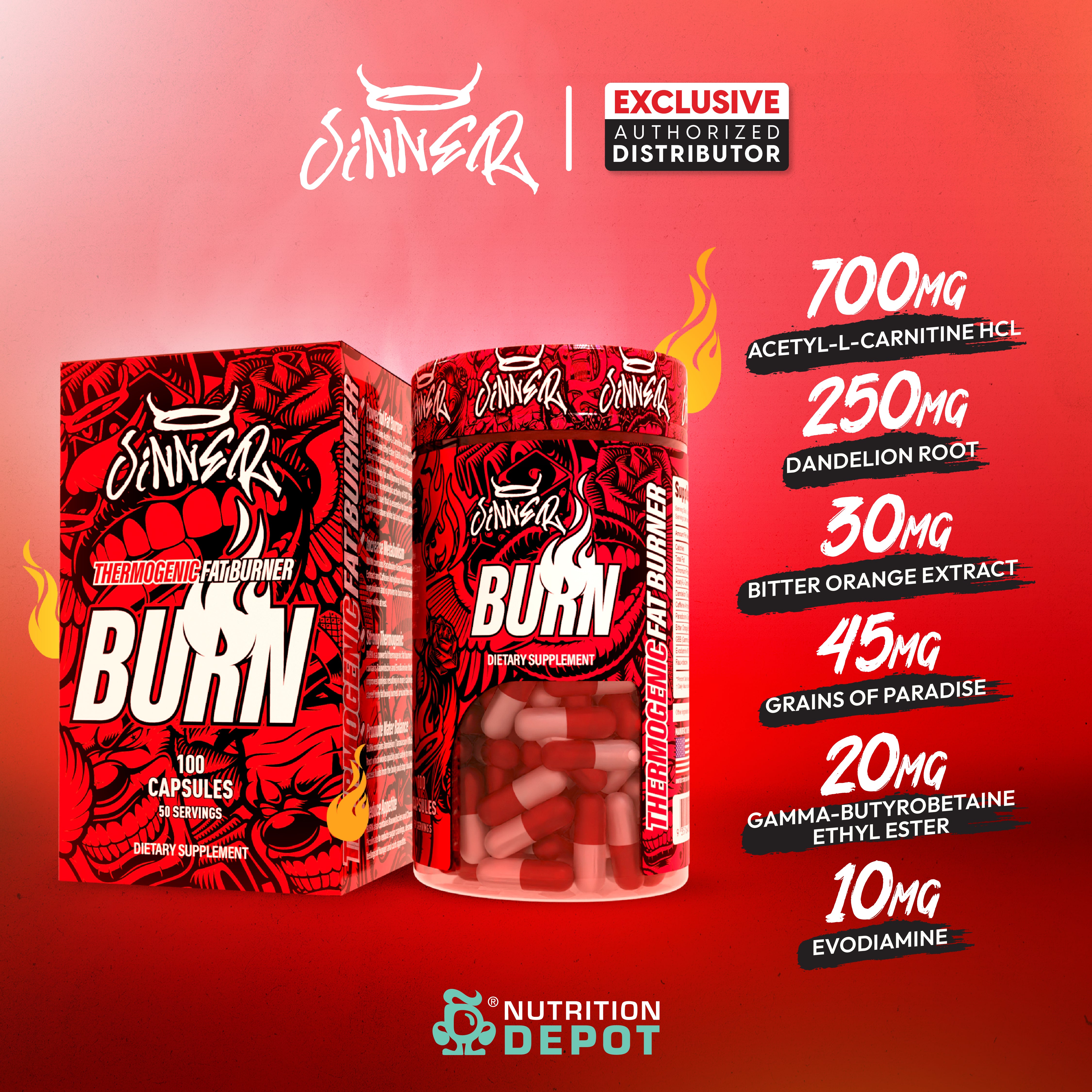 Sinner Fat Burner 100 Caps