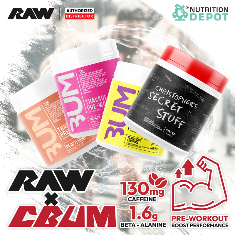 Raw Nutrition CBUM Thavage (Pre-Workout) - Christopher Secret Stuff