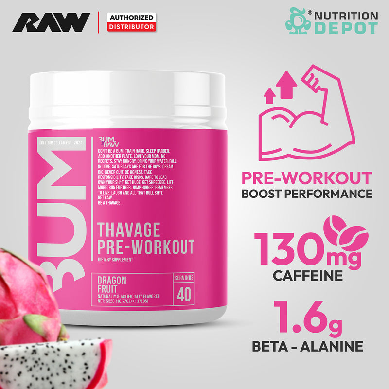 Raw Nutrition CBUM Thavage (Pre-Workout) - Dragon Fruit