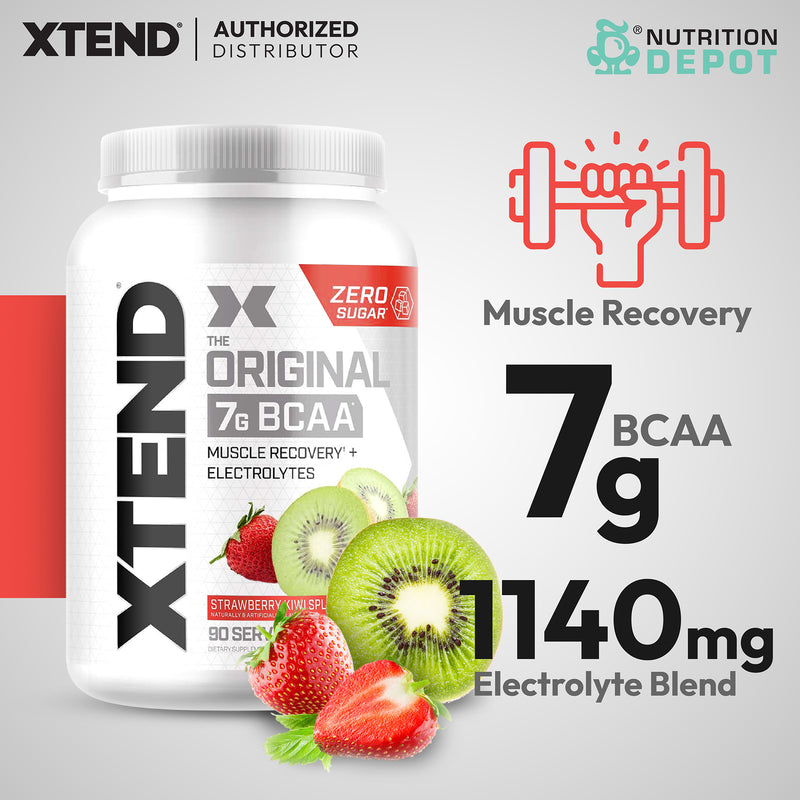 Scivation Xtend BCAA + Electrolytes - Strawberry Kiwi Splash 90srv กรดอะมิโนป้องกันกล้ามเนื้อสลายตัว