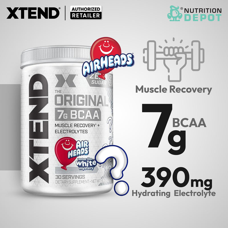 BBF31/12/2024 Scivation Xtend BCAA + Electrolytes - Air Heads White Mystery 30srv กรดอะมิโนป้องกันกล้ามเนื้อสลายตัว