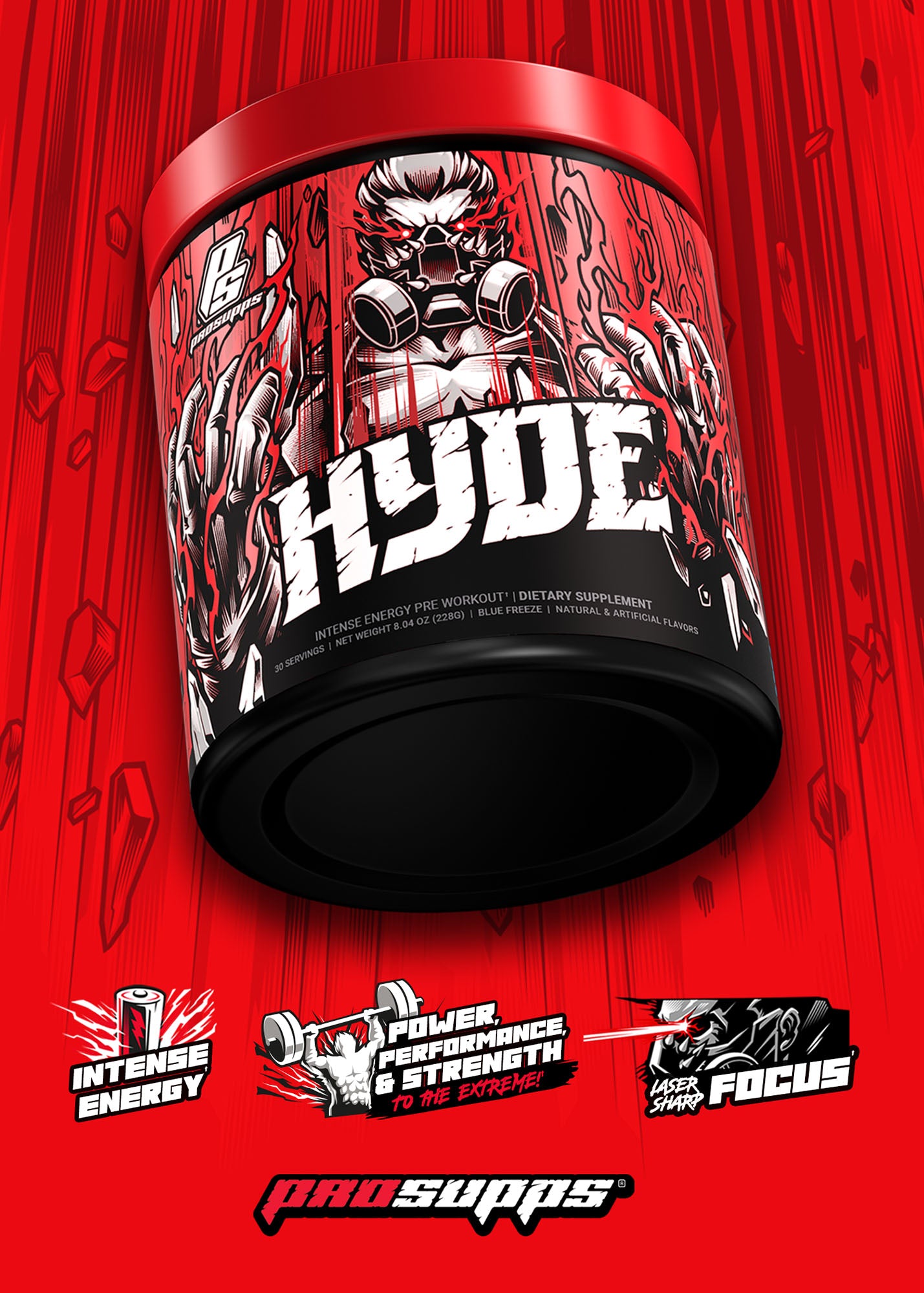 Prosupps HYDE 30 Servings - Blue Freeze