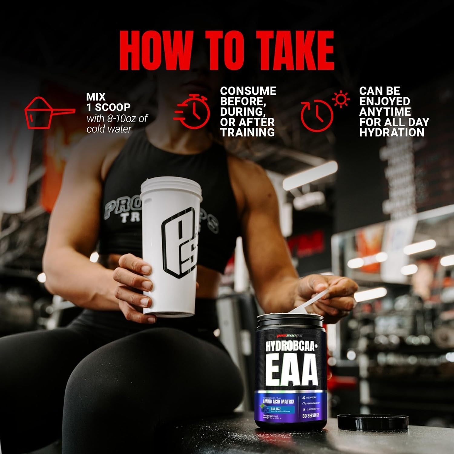 Prosupps Hydro BCAA + Essentials - Blue Raspberry 30 Servings