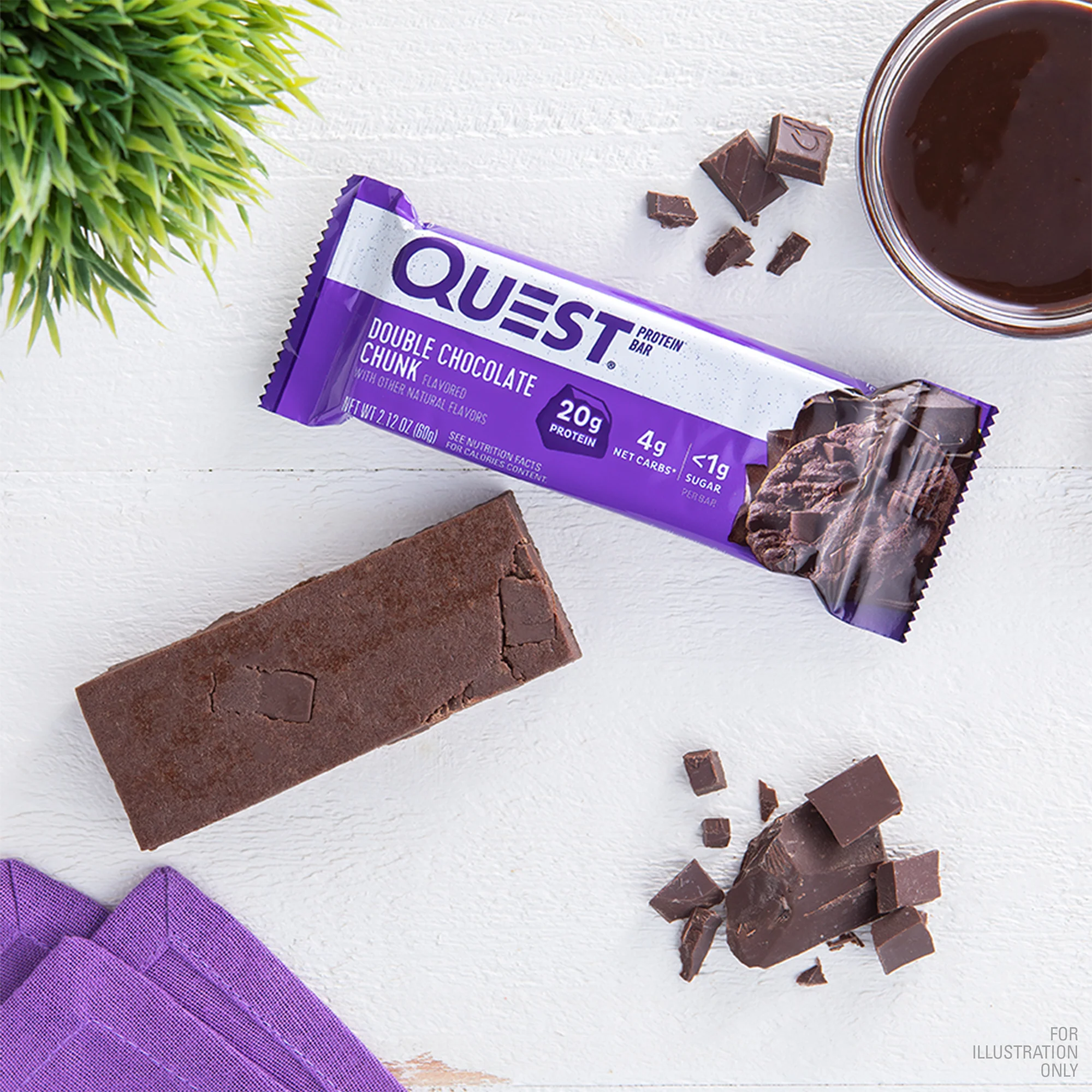 Quest Protein Bar - Double Chocolate Chunk 1 Box (12 Bars)