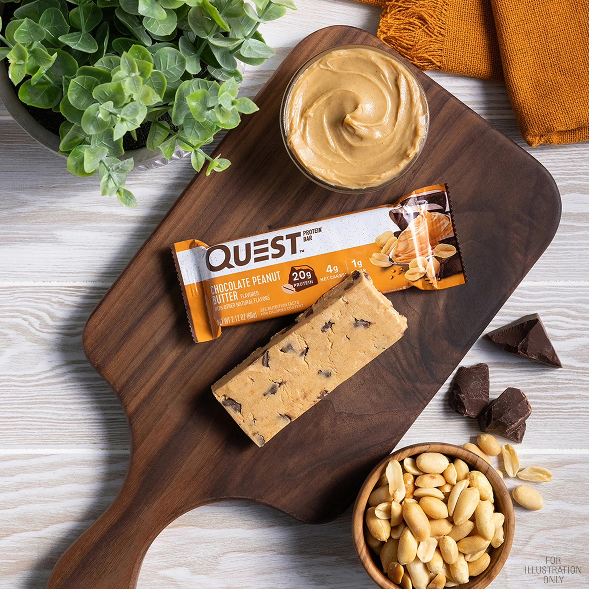 Quest Protein Bar - Chocolate Peanut Butter 1 Box (12 Bars)