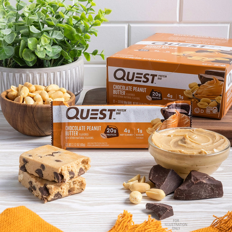 Quest Protein Bar - Chocolate Peanut Butter 1 Box (12 Bars)