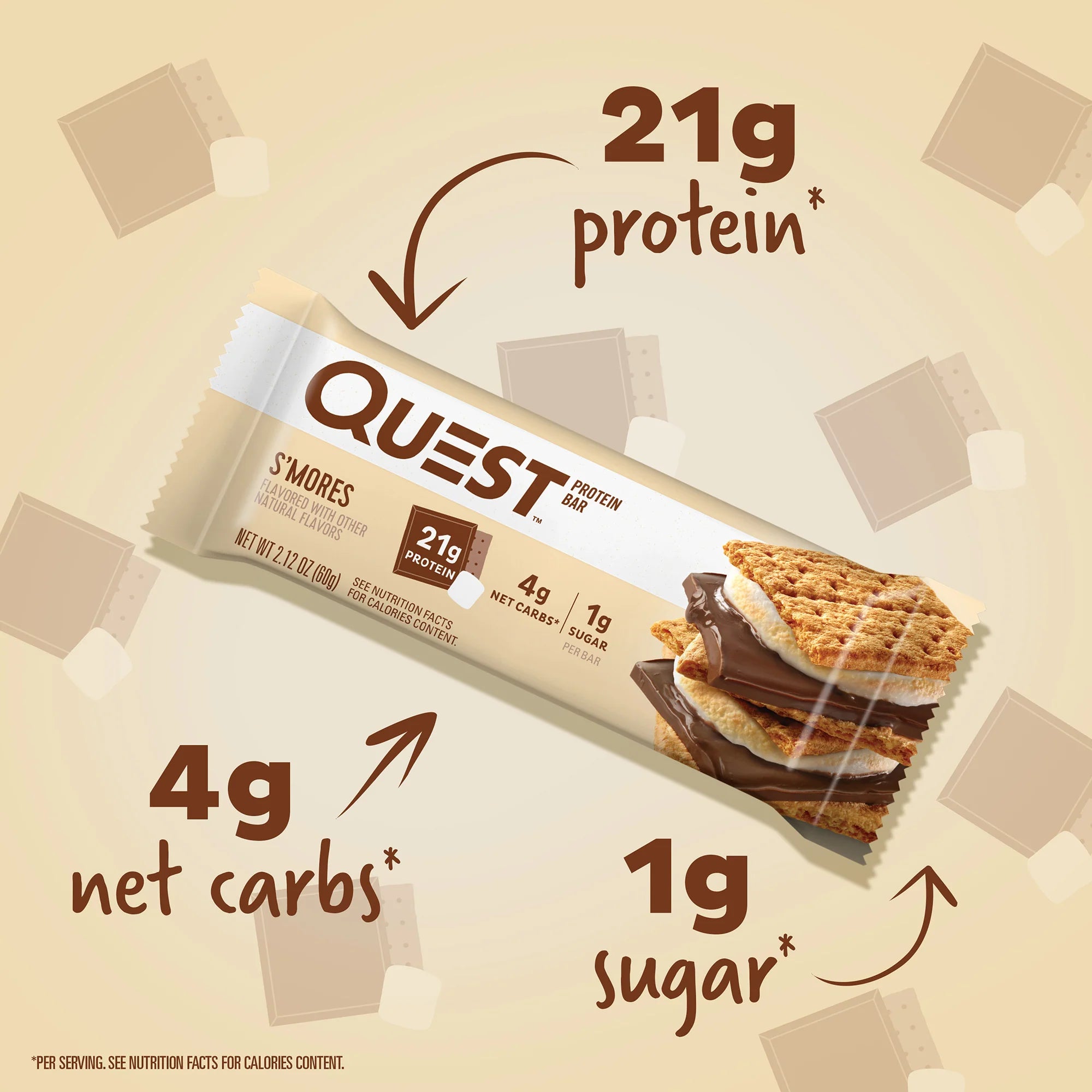 Quest Protein Bar - S'mores 3 Bars