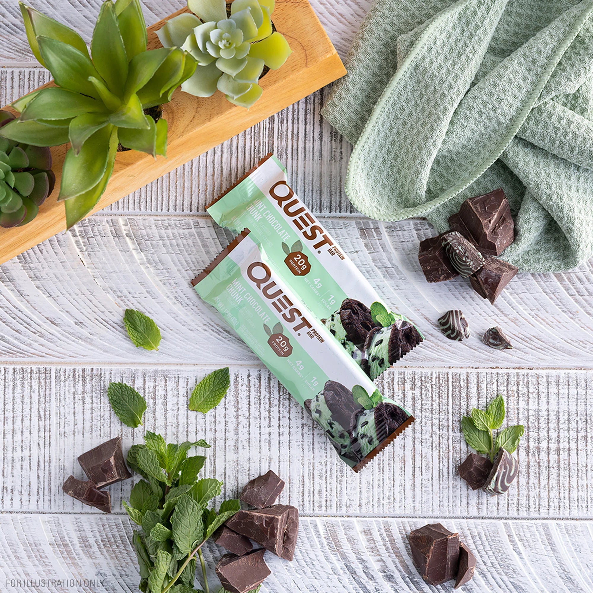 Quest Protein Bar - Mint Chocolate Chunk 3 Bars