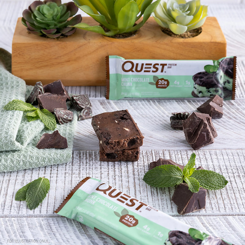 Quest Protein Bar - Mint Chocolate Chunk 1 Box (12 Bars)
