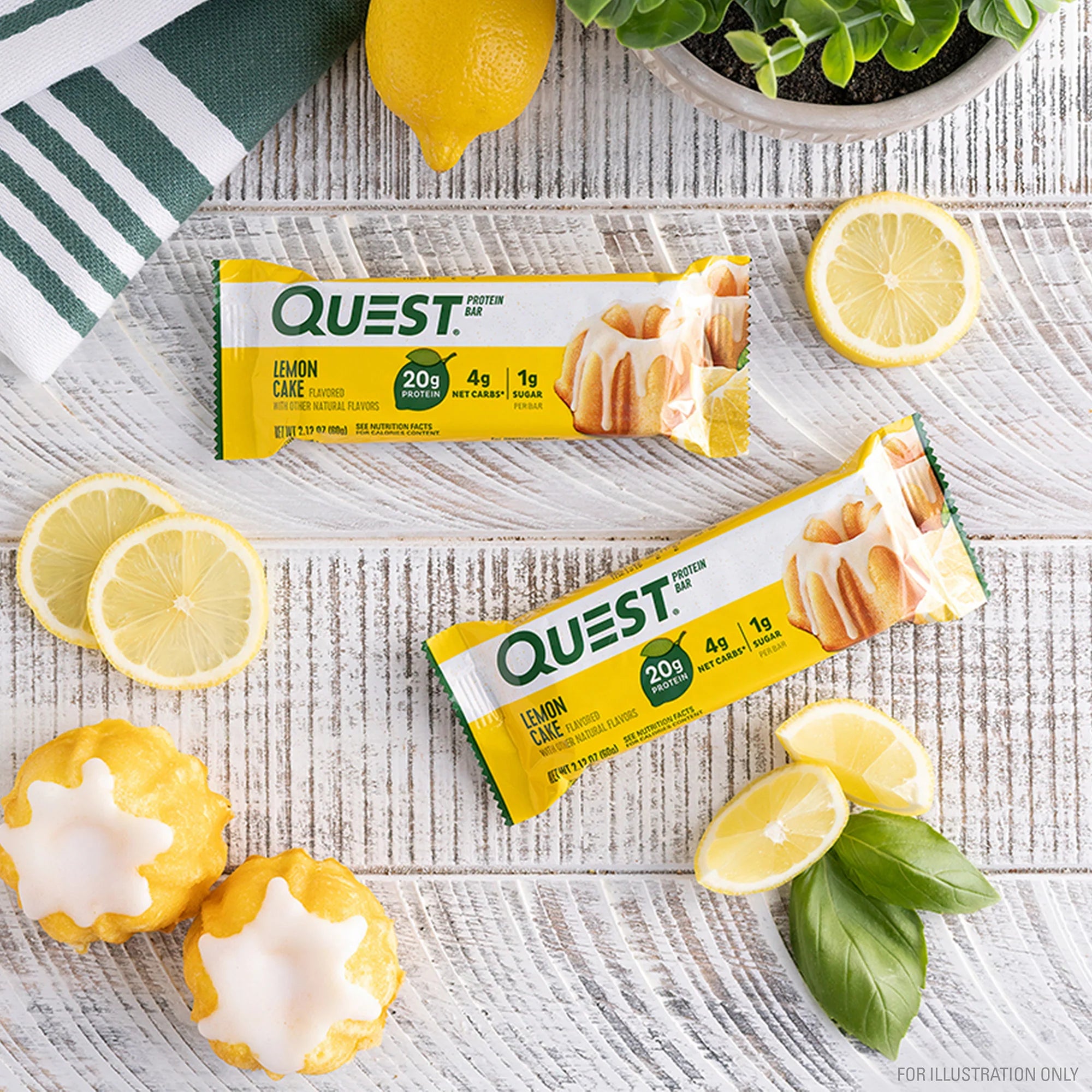 Quest Protein Bar - Lemon Cake 3 Bars