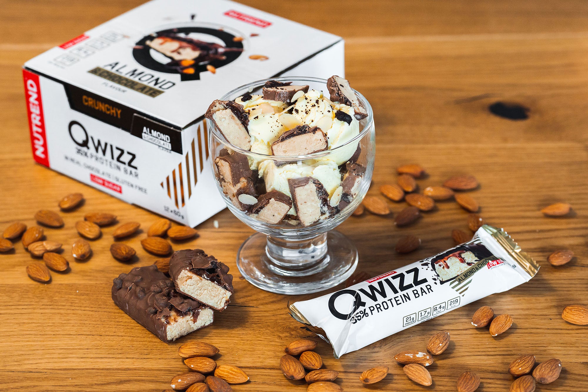 โปรตีนบาร์ Nutrend Qwizz Protein Bar - Cookies & Cream (3 Bars)