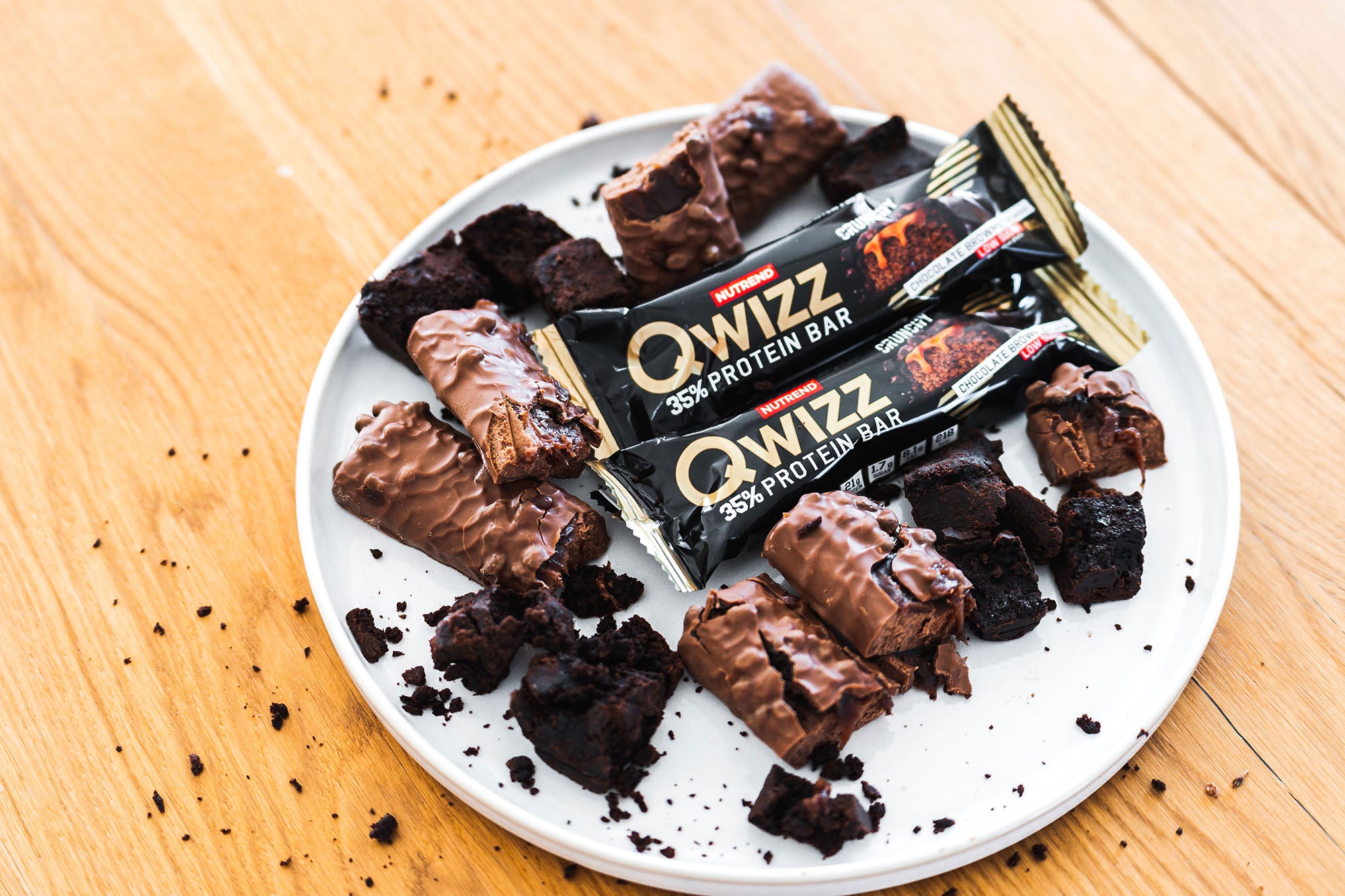 โปรตีนบาร์ Nutrend Qwizz Protein Bar - Cookies & Cream (3 Bars)