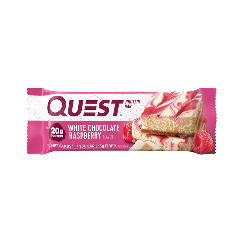 โปรตีนบาร์ Quest Protein Bar - White Chocolate Raspberry 1 Bars