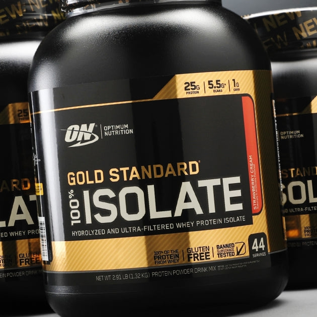 Optimum Nutrition Gold Standard Isolate Whey 5 lb - Rich Vanilla เวย์โปรตีนไอโซเลตเสริมสร้างกล้ามเนื้อ