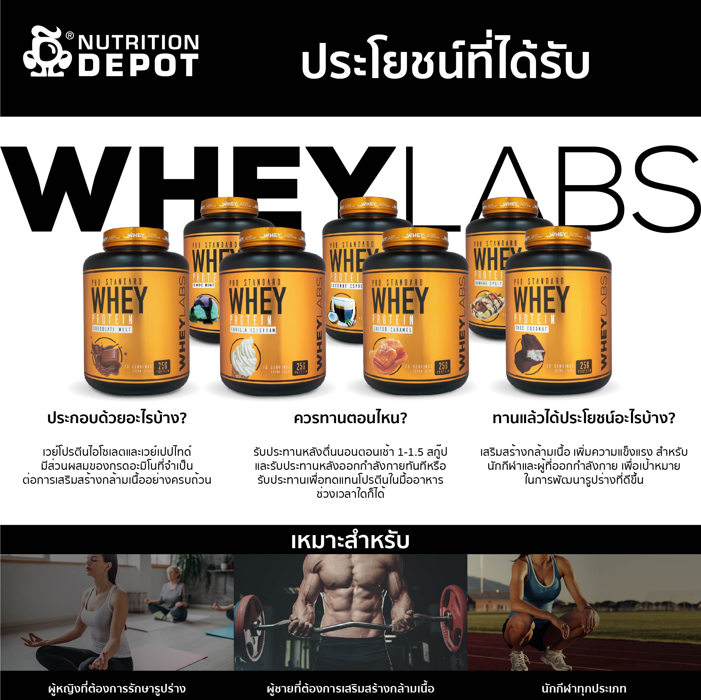 Whey Labs 100% Whey Protein 5 lbs- Chocolate Melt เวย์โปรตีนเสริมสร้างกล้ามเนื้อ