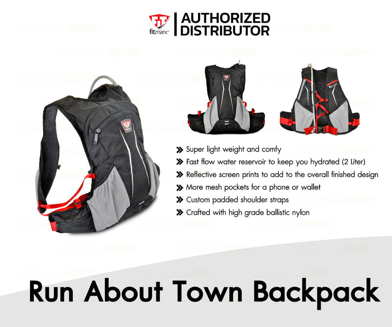 FM Run About Town Backpack - Black color